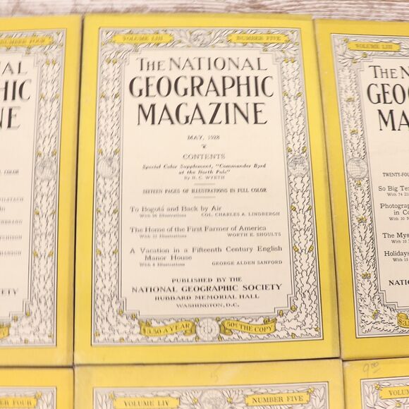 National Geographic Magazine 1928 Full Year Of 12 - Picture 7 of 16